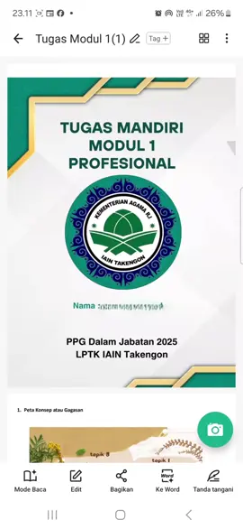 peta konsep PPG PAI 2025  tugas modul1