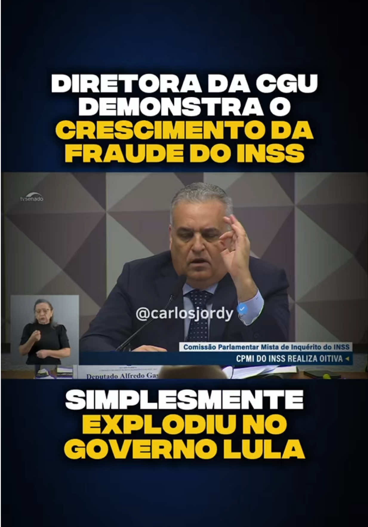 Diretora de Auditoria de Previdência e Benefícios da CGU explica na CPMI como a fraude dos aposentados explodiu no desgoverno lula.