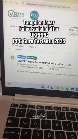 Ini tampilan layar bagi yg berhasil daftar UKPPPG #ppg #ppggurutertentu #ppg2025 #ukpppg 