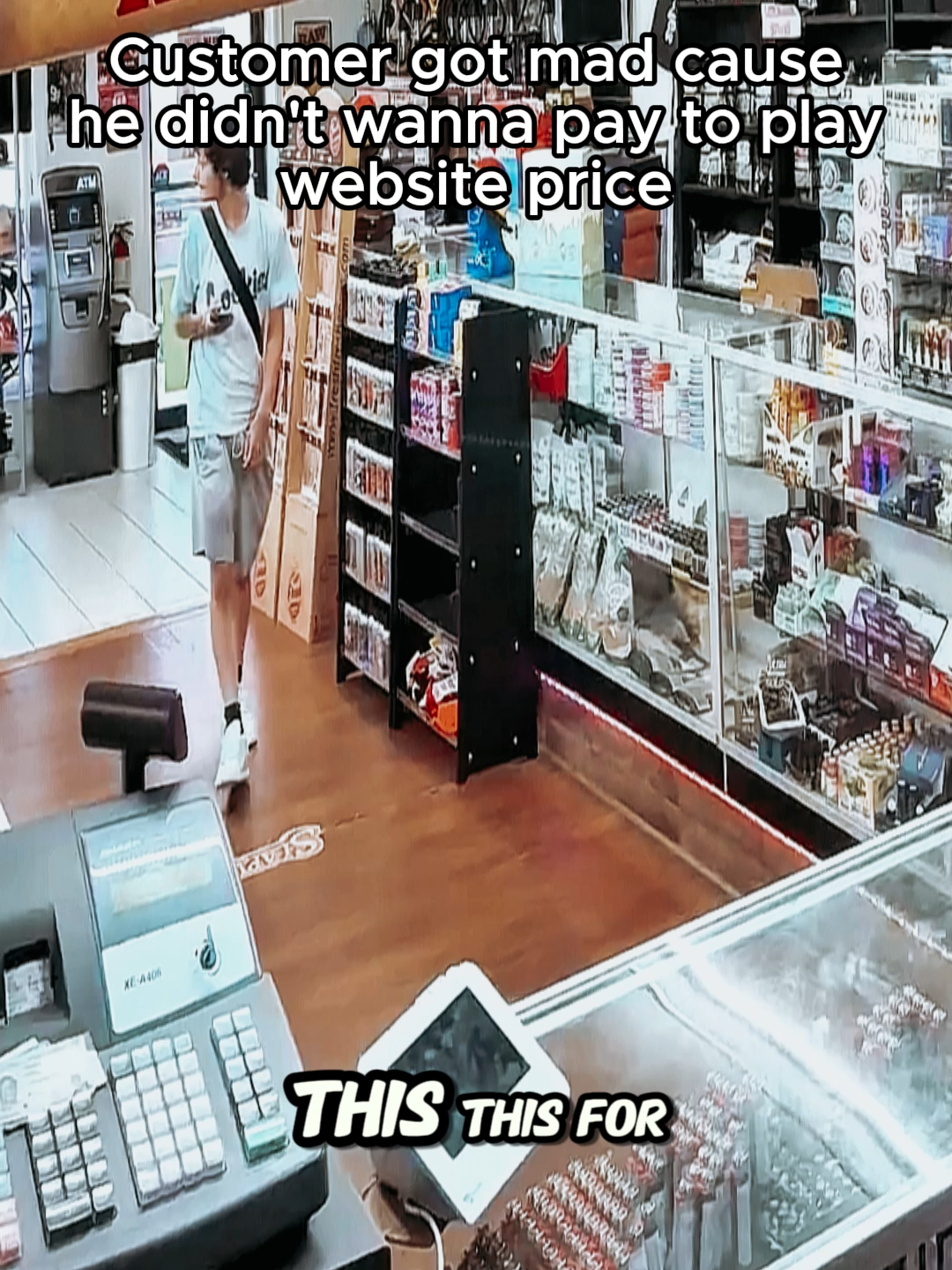 Customer got mad causehe didn't wanna pay to play website price #pawn #pawnshop #stores