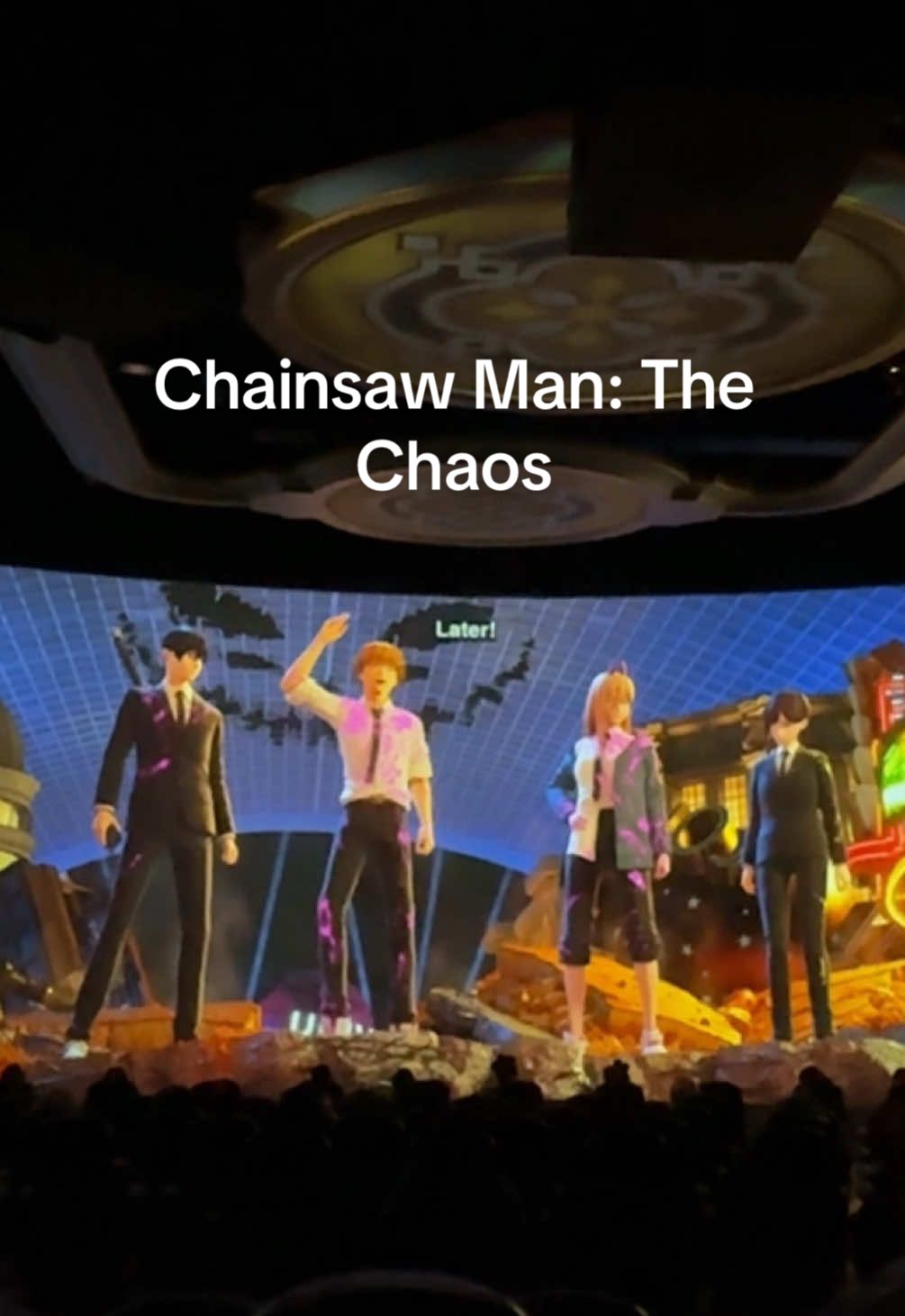 Chainsaw Man: The Chaos They brought this from Universal Japan, pretty cool how they added it here #hhn #universalstudioshollywood #chainsawman #halloweenhorrornights2025 #foryoupage 