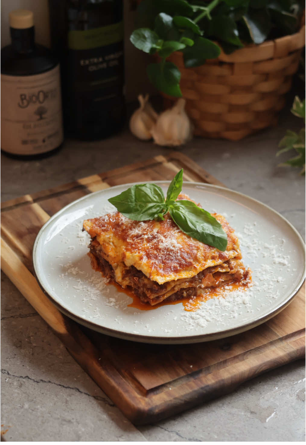 Good to be home for a little while, and nothing quite like a proper lasagne. For the Ragu (ingredients from @Waitrose & Partners) : 1 onion  2 carrots 2 celery sticks 4 cloves garlic 250g pancetta 1kg beef mince 1 tbsp tomato purée 1 glass red wine 300ml beef stock  2 tins chopped tomatoes (@Mutti Pomodoro) 2 bay leaves For the Béchamel 50g butter 50g plain flour 500ml whole milk 1 @Boursin Cheese Salt & pepper To Finish Lasagne sheets Shredded mozzarella Fresh basil Method Crisp up the pancetta, set aside. Brown the beef mince in the same pan until it sizzles and colours. Add onion, carrot, celery, garlic, and pancetta back in. Sweat for a few minutes. Stir through the tomato purée, cook for 2 mins, then pour in the red wine. Let the alcohol evaporate. Add beef stock, tomatoes, bay leaves (and parmesan rind if you have). Simmer gently for 1 hour. For the béchamel: melt butter, stir in flour, cook for 2 mins. Slowly whisk in milk until smooth, then melt through the Boursin. Season to taste. Build the lasagne: ragu → sheets → béchamel → mozzarella. Repeat layers. Bake at 200°C/400°F for 35 minutes until bubbling and golden. Rest 15–20 minutes before slicing. Enjoy! 
