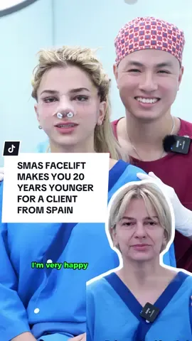 SMAS FACELIFT MAKES YOU 20 YEARS YOUNGER FOR A CLIENT FROM SPAIN #facelift #facelifting #xuhuong #xuhuongtiktok #spain 