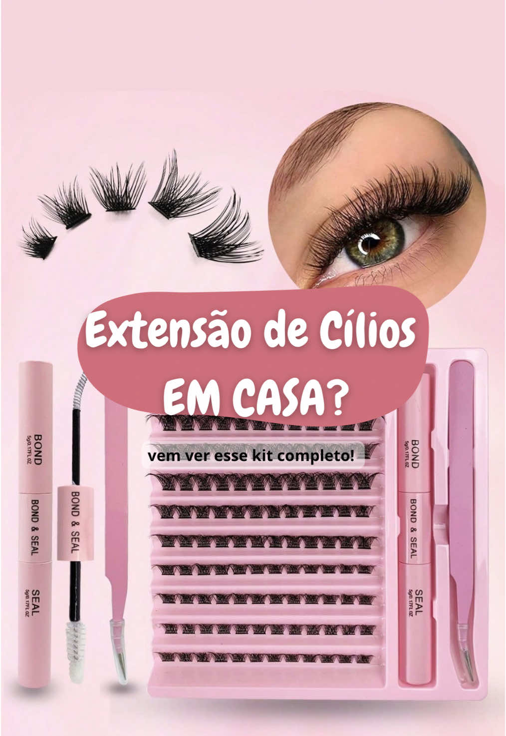 Completamente apaixonada nessa técnica para fazer em casa!😮‍💨                                            #extensaodecilios #extensaodeciliosemcasa #achadinhasshopee #ciliospostiços #fy 