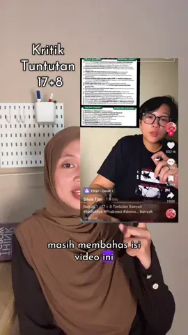 yang penting kritik atau kritik yang penting? #pemerintah #dpr #tuntutan17plus8 #fyp #partaipolitik 