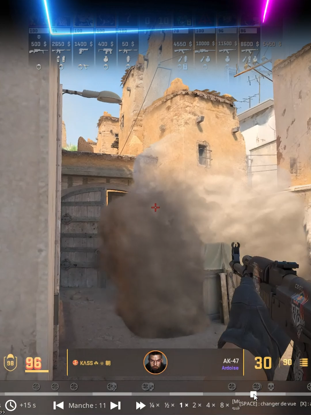 KΛSS ☘ ☣ 朝  1 vs 3 Entry Dust 2 #counterstrike2 #tunisia #dust2cs2 #clutch #tunisie #premier
