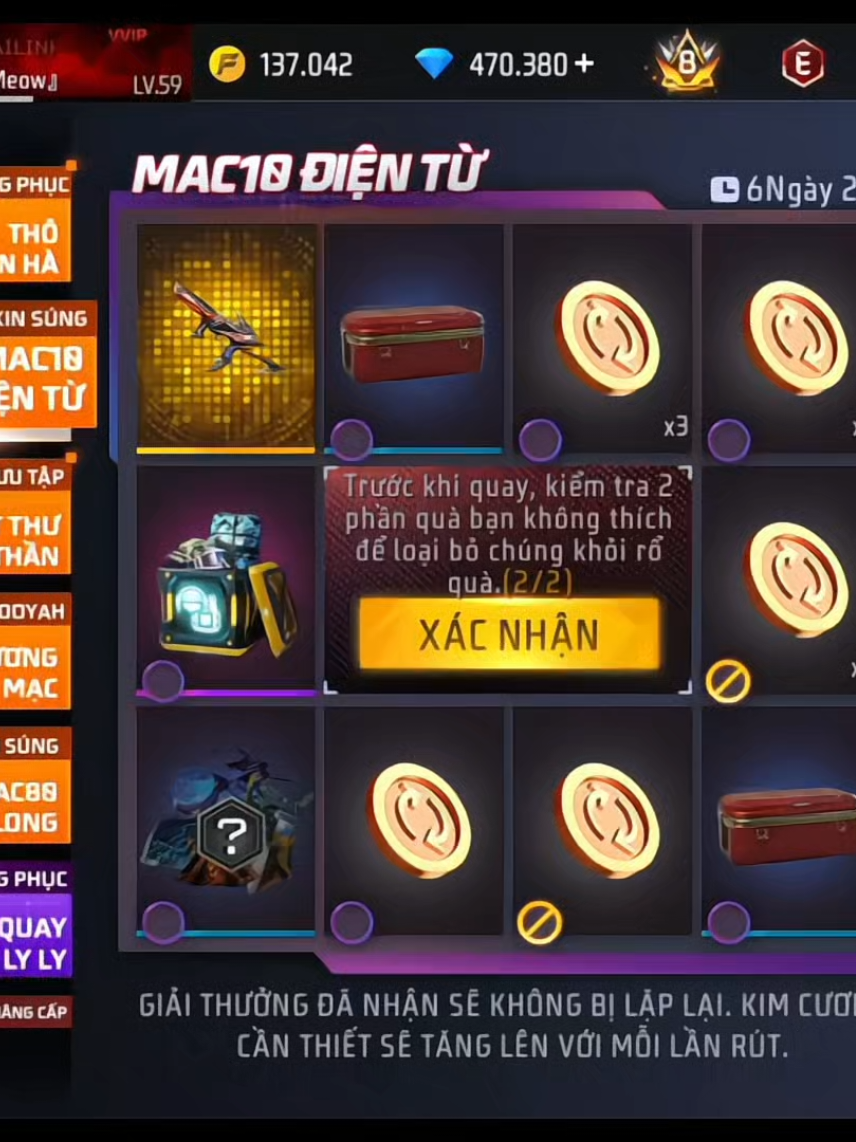 Full vòng quay  MAC10 - Điện Từ/ ra ngày 5/9 hôm nay#freefire #xuhướng 