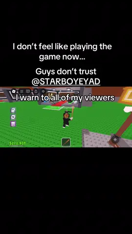 Don’t trust him!!! Don’t feel like playing anymore..#stealabrainrotroblox #sab #scammeralert #roblox#vouch 