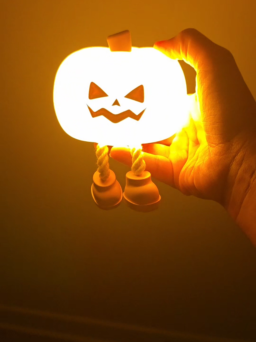Thats gotta be the most adorable pumpkin nightlight ever #Halloweendecor #pumpkin #nightlight #spookyseason #tiktokmademebuyit 
