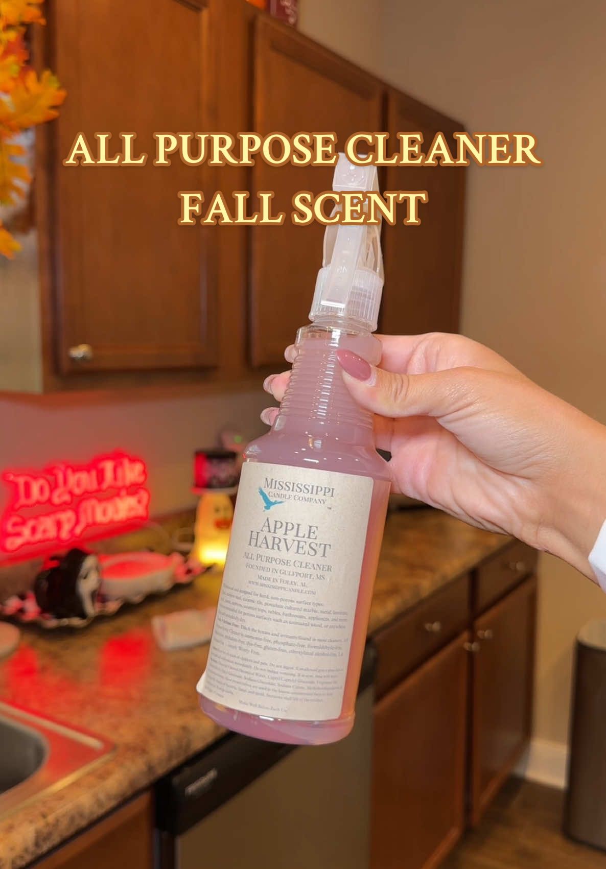 This SMELLS AMAZING and is such a good all purpose cleaner!! Which scent is your fave or will you be getting?? 🫧🍎 #allpurposecleaner #fallscents #cleaninghacks #cleaningproducts #viralproducts 