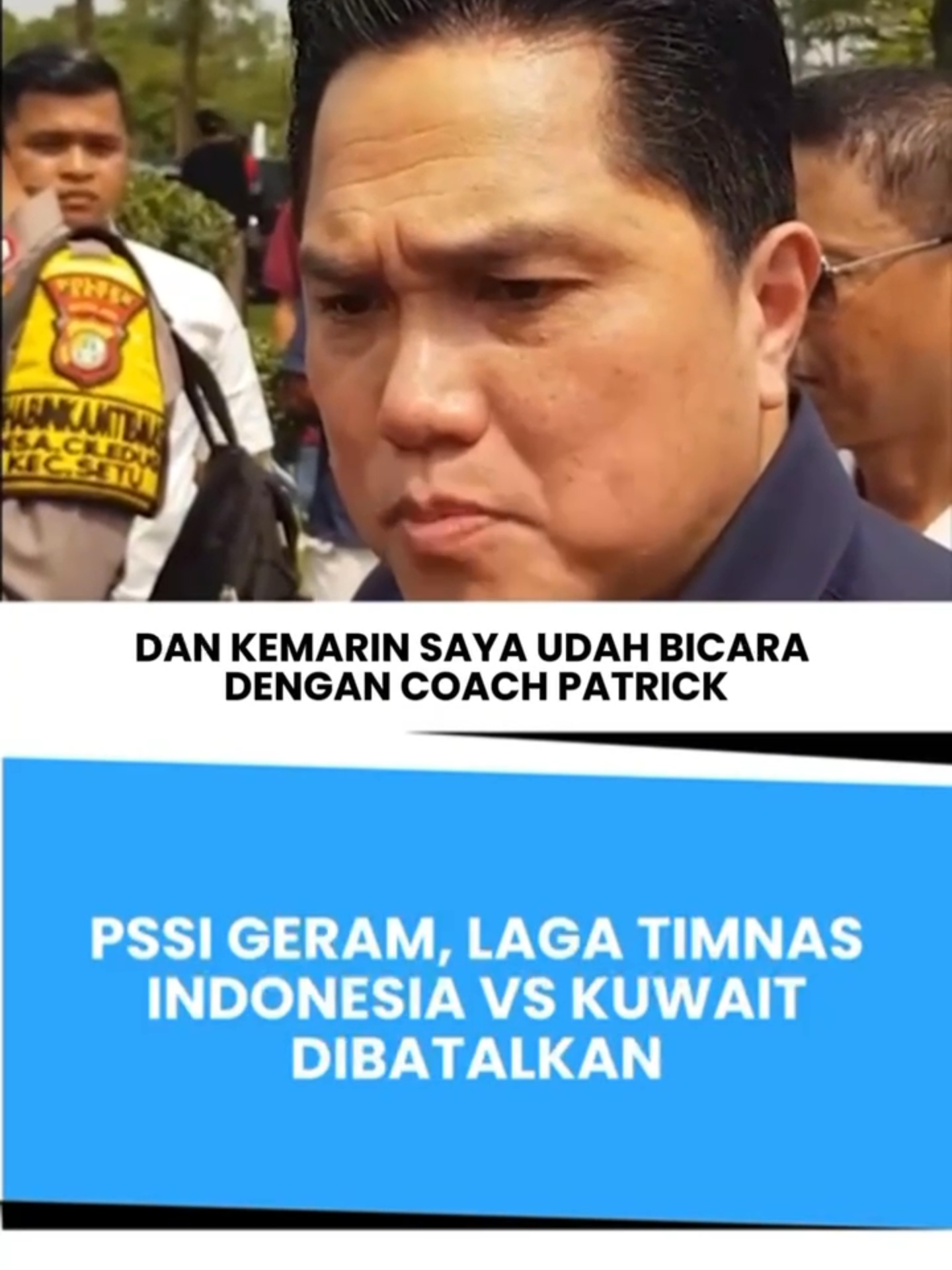Pertandingan uji coba Timnas Indonesia vs Kuwait yang dijadwalkan 5 September 2025 di Surabaya resmi dibatalkan sepihak oleh Federasi Sepak Bola Kuwait. Kuwait memilih melawan Suriah, membuat PSSI kecewa dan curiga ada sabotase. Erick Thohir menegaskan akan membawa kasus ini ke AFC. Meski begitu, PSSI bergerak cepat: tiket penonton dijamin refund penuh, dan Chinese Taipei disiapkan sebagai lawan pengganti. 🎥VT: atagooshin #TimnasIndonesia #LagaBatal #PSSI #ErickThohir #SepakbolaIndonesia #IndonesiaVsKuwait