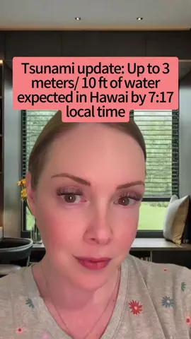 Tsunami update for Hawaii. Up to 10 feet of water expected in a matter of hours. #news #foryou #storytime #fypシ #breakingnews #story #pyf #pov #tiktok #millennial.mia #fyp #tsunami #hawaii