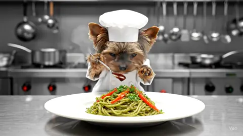Show your yorkies this so they know what they need to be doing 😂 #chef #funny #yorkie #cooking #dog 