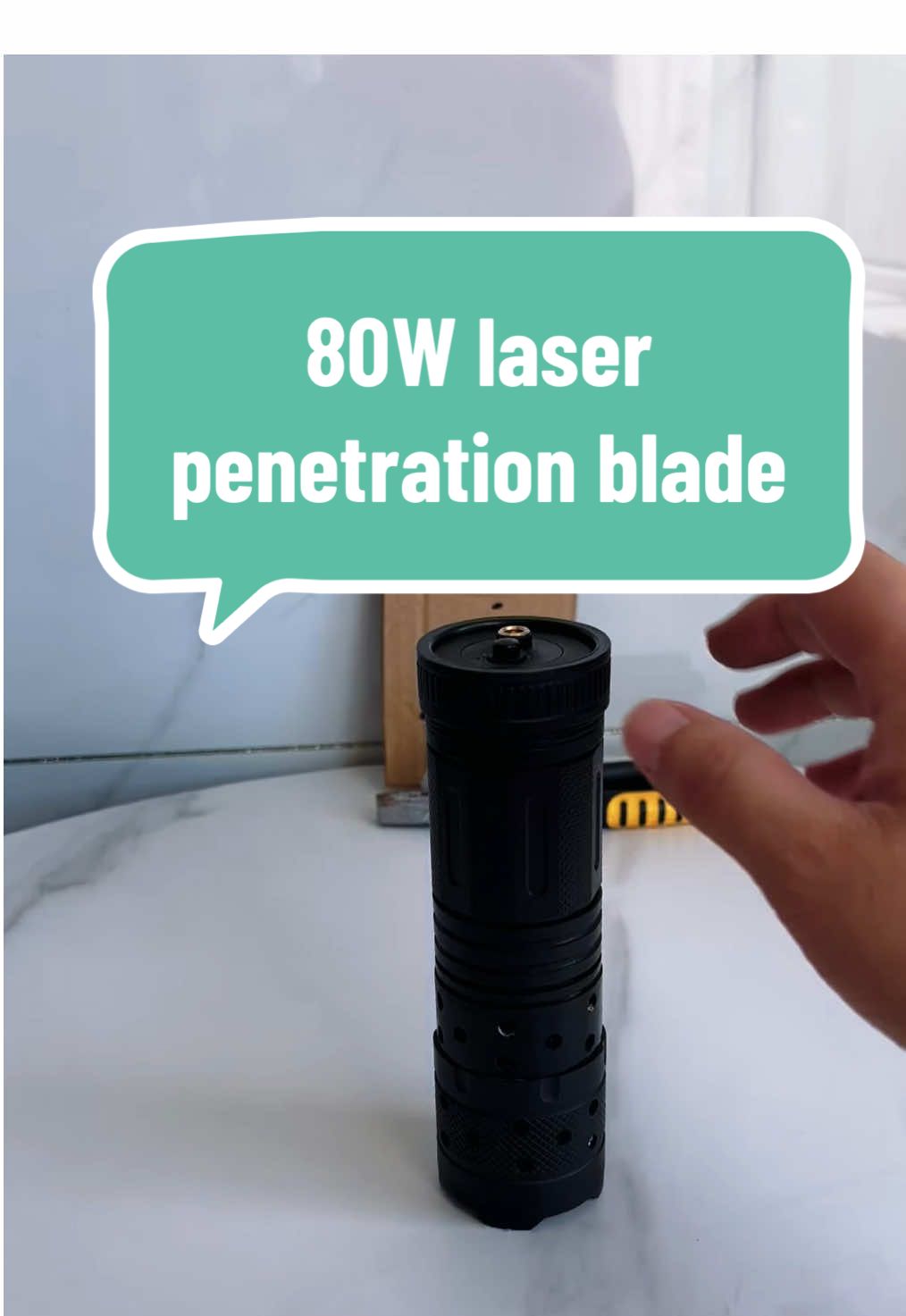 80W laser penetration blade#pump #tiktok #DIY #laser #laserigniter 