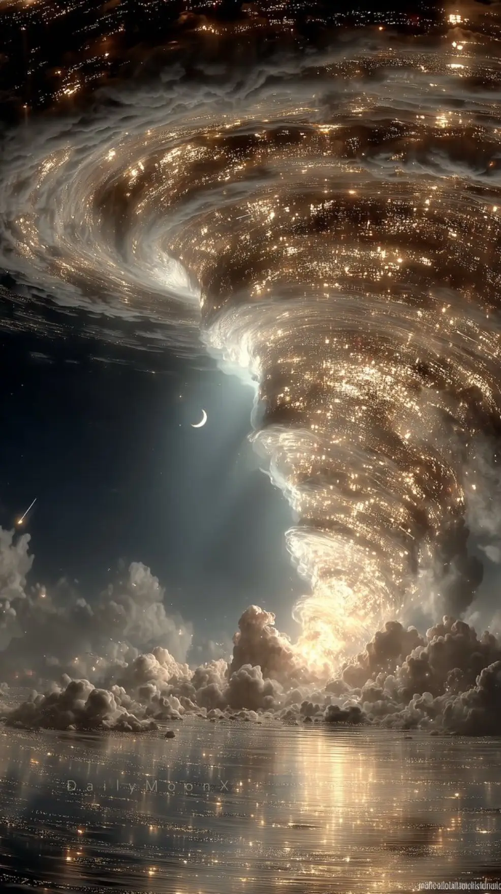 A storm of stars, a spiral of galaxies, where chaos meets beauty and the infinite dances in light. #GalaxyWhirl #CelestialStorm #CosmicEnergy #InfiniteSkies #StarlitDream