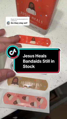 Replying to @laurakaleighlynn YES!! These Jesus Heals bandaids are such  great quality and the design is SO perfect!! #jesusheals #jesusbandaids #jesusbandages #bandages #christianfamily 