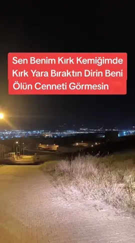 Sen Benim Kırk Kemiğimde Kırk Yara Bıraktın Dirin Beni Ölün Cenneti Görmesin ♥️