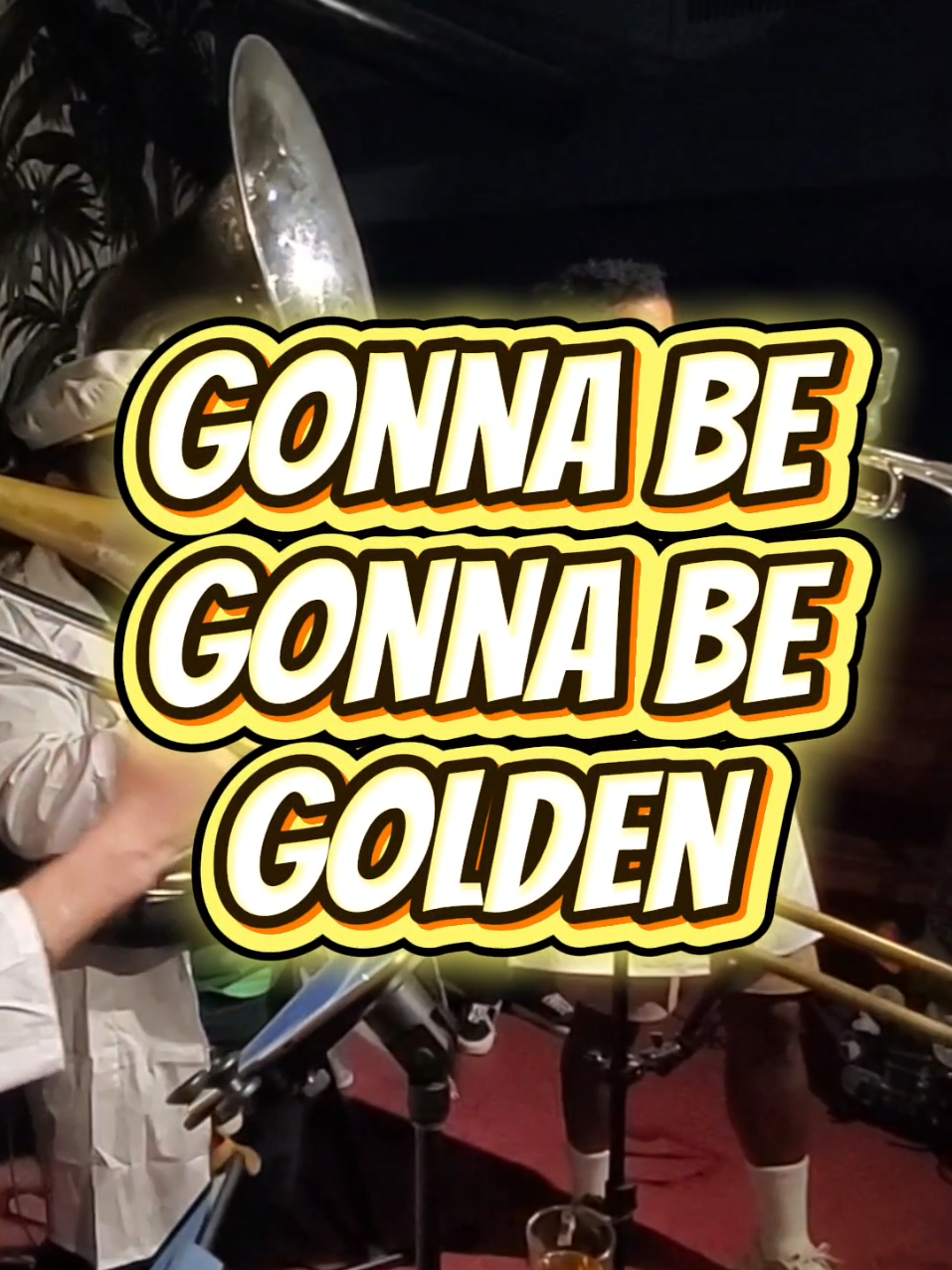 Ok, but what if Rumi played trombone?  Every song from @Kpop Demon Hunters Netflix is an absolute bop, but I haven't been able to get Golden out of my head since I watched the movie for the first time. My only complaint is that HUNTR/X would be much more successful as a brass band than as a singing group. Just listen to Rumi's solo on trombone if you don't believe me.  #kpop #KpopDemonHunters #BrassBand #Trombone #Sousaphone 
