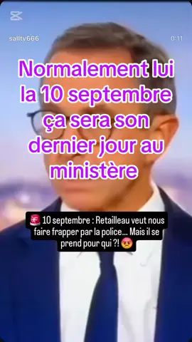 Le peuple français on dirait pas que c’est lui qui a fait la révolution en 1789, comment il se laisse diriger par ce genre de personne ? Des sions sions finit… #france #reveil #toi #10september c’est l’occasion pour changer la donne et prendre ton destin en main. Amicalement d’Algérie.. 
