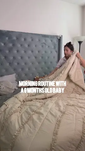 Morning routine with a 6 month old baby  . . #morningroutine #momlife #motivation #morningvlog #MomsofTikTok 