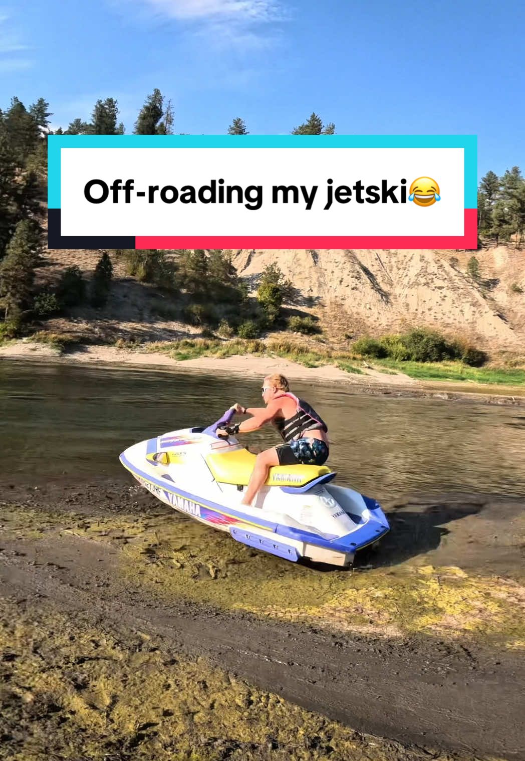 Jetski was hanging on for dear life☠️ #jetskivideos #jetski #moto #lakelife #powersports 