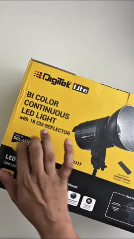 Digitek Lite (DCL-150WBC) Combo Bi Color Continuous LED Light with 18 CM Reflector Suitable for All Kinds of Small Production Photography/Power Saving & Environment Protection. #digiteknepal #digitek #whattowatch #containt #fyp 