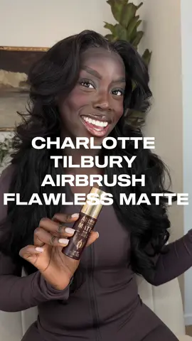 a @Charlotte Tilbury MATTE darling!! the NEW airbrush flawless finish setting spray has been a staple these last few months. so good SO CHARLOTTE! 💋#ctilburypartner #AirbrushFlawless