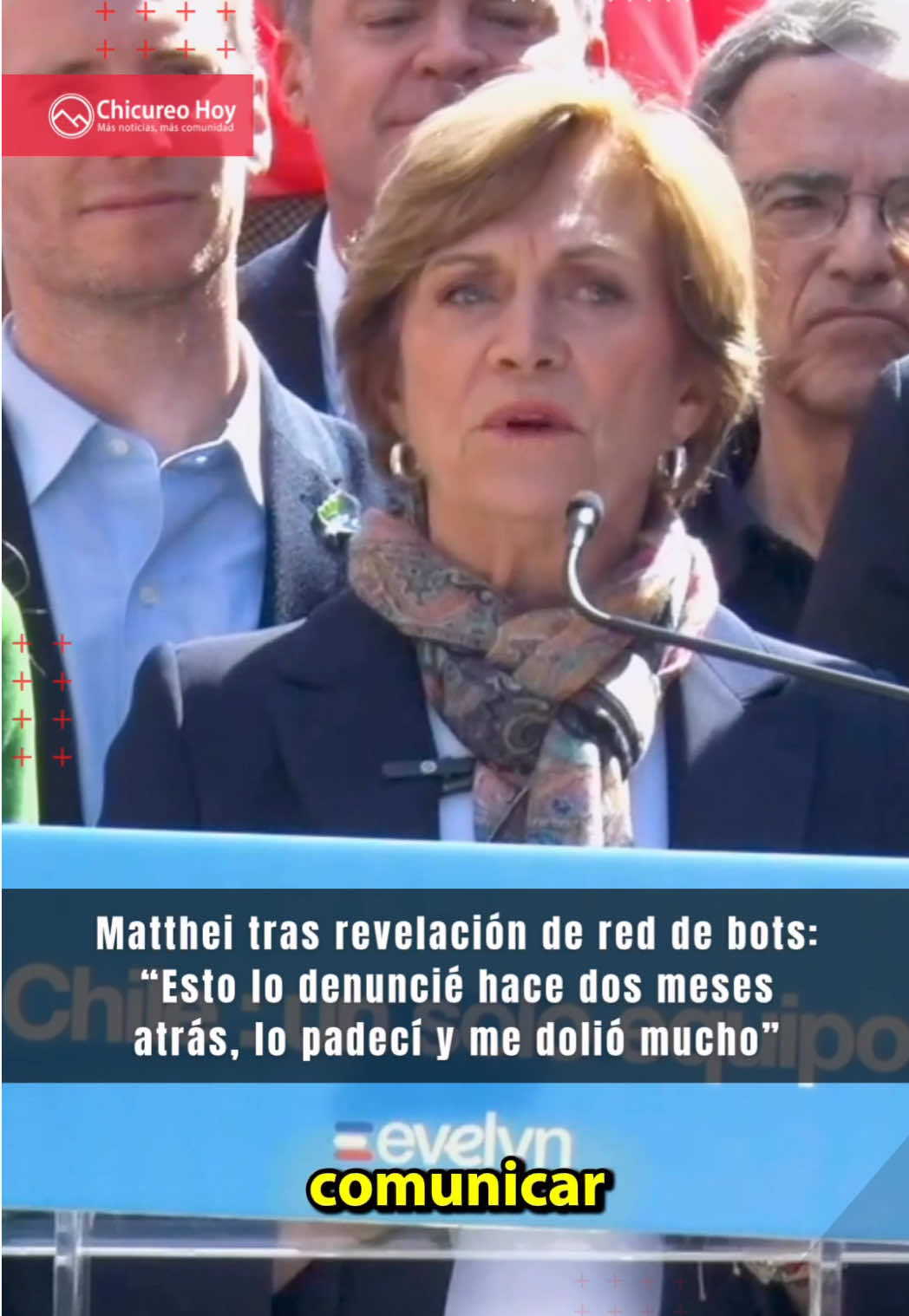 Tras la revelación de una red de bots ligada a ataques contra Matthei y Jara, en la que habría estado involucrado un directivo de Canal 13, la exalcaldesa de Providencia señaló que denunció esta situación de los bots hace dos meses, que la padeció y le causó profundo dolor. En ese instante Matthei calificó como una “campaña asquerosa” el ataque en su contra en redes sociales, apuntando incluso a sectores del Partido Republicano como responsables. #ChicureoHoy #Chile #bots #reddebots #EvelynMatthei 