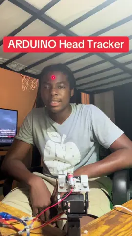 Hey I wanted to show you guys this head tracking laser that I built using Arduino! It uses a custom python model and sends data to my Arduino using computer vision! Check out my Go fund me as well to see cooler projects like this❗️. #robotics #engineering #black #ai #arduino @Arduino @Raspberry Pi @Brooklyn Robot Foundry ME 