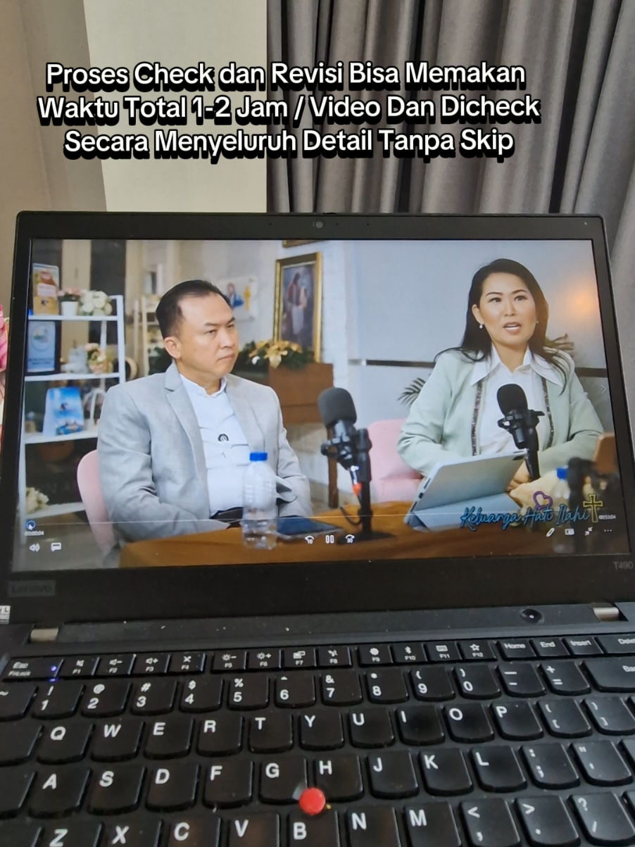 Kisah Kesaksianku dalam Proses Pembuatan Sebuah Tayangan Video Podcast Rohani di Youtube Channel ini Bisa Dibilang Memerlukan Proses Waktu Yang Cukup Memerlukan Waktu Mulai Dari :  Mencari NaraSumber, Interview Untuk Mengetahui Latar Belakang NaraSumber, Pengarahan untuk Teknis Shooting, Persiapan Kostum untuk Setiap Video, Shooting on the Day, Diskusi dengan Tim mengenai Konsep Design dan Alur Untuk Setiap Videonya Sesuai Dengan Cerita Narasi agar Video Menarik dan Give Strong Message for Audience, Proses Editing dari Raw File, Proses Preview dan Revisi (seperti yang ditampilkan di video kali ini), Proses Editing Revisi, Penentuan Judul Setiap Video, Proses Creating Thumbnail Poster sesuai Revisi dan Algoritma,  Penyerahan File Editor ke Saya untuk Saya Upload ke Channel, Proses Uploading dengan Mengikuti Ketetapan Aturan Dalam Youtube plus Creating Narasi Deskripsi, lalu proses terakhir adalah Picking Up 5-6 Shorts di setiap video for Reels agar si Editor Bisa Naikkan Promo di Instagram dan Tiktok.   Dan hal ini rutin dilakukan setiap hari for reels shorts, setiap minggu untuk video podcast dan setiap bulan shooting sesuai jadwalnya.  Padat dan sibuk dengan jadwal tersebut belum lagi dengan pelayanan lainnya termasuk konseling dll.  Yes.. Terlihat ribet dengan berbagai tahapan sebelum tayang setiap videonya.. ? Yes juga, lil bit.. Awalnya sangat ribet dan kewalahan dengan jadwal editing dan uploading yg tight.. Bahkan seringkali kekurangan waktu buat diri sendiri.  di tengah-tengah itu tetap harus menjaga relasi dengan Dia Sang Pemberi Segala.  Jangan sampai Kering Dahaga Rohani akan sangat Berbahaya. Dan puji Tuhan sudah terbiasa untuk semuanya.. Tuhan yang terus menambahkan kekuatan dan hikmat dalam setiap prosesnya..  Segala tantangan dan hambatan hanya Tuhan bersama orang-orang yang memiliki Visi yang sama yang membantu melaluinya sampai hari ini... Dan saya akan melakukan pelayanan ini sampai kapan...? Saya pun tidak tahu dan hanya mengalir saja menuruti apa yang menjadi Panggilan saya dan suami saat ini... Sebab kita tidak pernah tahu apa yang menjadi Rencana Tuhan atas Pelayanan kami ke depannya..  Yang saya percaya, saat ini kami taat melakukan panggilanNya dalam dunia media, konseling dan pengabaran Injil di berbagai gereja lokal demi maksud Kerajaan Allah semakin dinyatakan bagi dunia. Dan juga agar semakin banyak jiwa mengenal Tuhan Yesus baik lewat pelayanan kami di media, online maupun onsite.. Khususnya bagi keluarga-keluarga yang sedang broken yang mulai mengalami krisis rohani karena kekecewaan atas masalah rumah tangganya.  Tetapi melalui Channel KELUARGA HATI ILAHI saya melihat banyak jiwa-jiwa yang terhilang dimenangkan kembali bagi Kristus..  Sebab di tengah badai yang mereka hadapi mereka kembali percaya dan datang kepada Kristus yang menolong mereka melewati badai dan menanti Pertolongan Dia untuk memulihkan semuanya.   Apapun masalah yang kita hadapi saat ini, tetap percaya bahwa BERSAMA TUHAN KITA PASTI BISA..! Tuhan Yesus Allah Yang Hidup yang akan Memulihkan Segala Keadaan.. Karena Pengharapan kita di dalam Tuhan tidak akan sia-sia.  Tonton terus yaa Channel KELUARGA HATI ILAHI yang tayang setiap Jumat.  Jangan lupa di subscribe dan dishare sebanyak-banyaknya bagi yang membutuhkan.  Tuhan Yesus Memberkati. Ameen.. #kristen #keluargahatiilahi  #motivasi #rohani  #menangmelawanbadai 