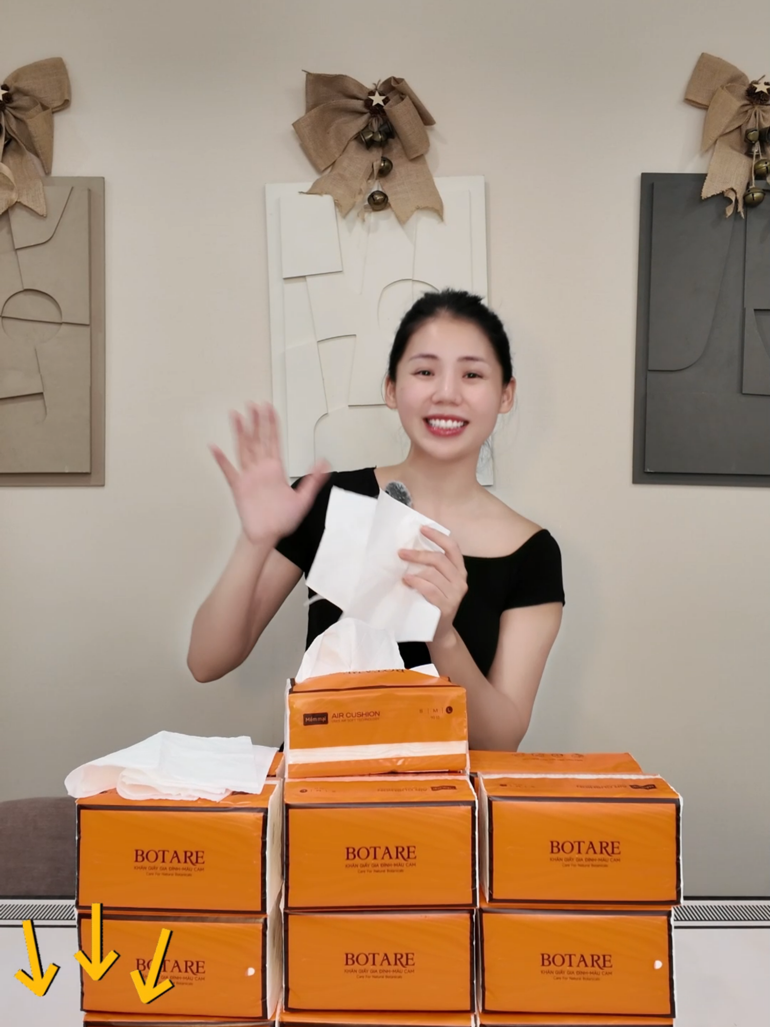 Thùng khăn giấy rút gia đình, giá rẻ vô cùng lun #huongly #tiktokshop #review #botare #khangiay #khangiaybotare #giayrut