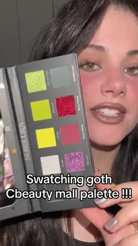 I realized AFTER the video I had a brush hair on my face the whole time…. Anyway @ghoul ʕ⁎̯͡⁎ʔ ILY  #cbeauty #gothmakeup #makeupswatches 