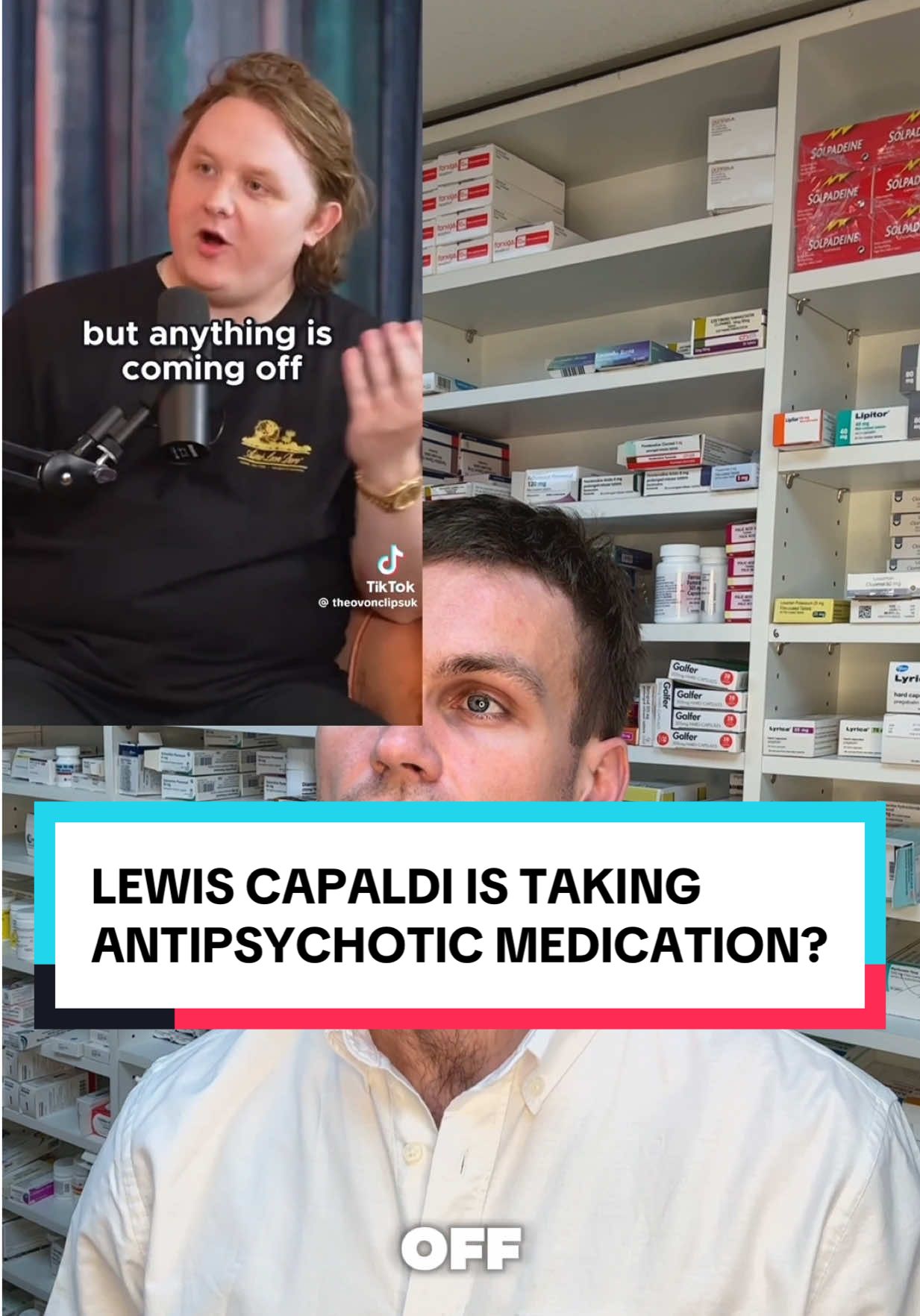 Lewis was on @Theo Von podcast recently talking about what he’s been up to. I for one had massive FOMO not being at glasto and his set looked incredible. @Lewis Capaldi has been pretty transparent about his mental health struggles (side note: more men need to do this) and I think everyone is relieved to have him back on our screens. Explanation of the medical stuff in the comments 👇 #MentalHealth #ssri #mentalhealthmatters #medicine #pharmacist 