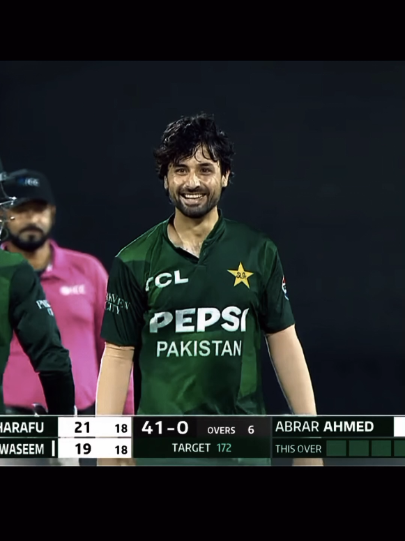 Abrar Ahmed bowling 🔥 #abrarahmed #fakherzaman #pakvsuae #todaycricketvideos #pakvsuae 