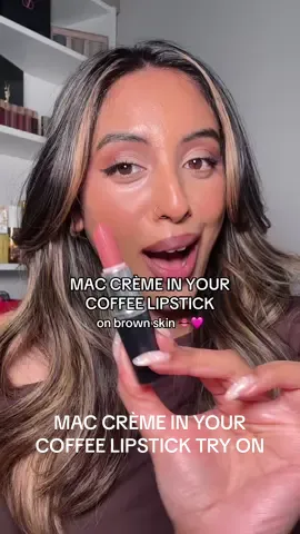 Another day another MAC slay 😂🩷 @maccosmetics  #maccremeinyourcoffee #pinklipstick #lipstickforbrownskin #brownskin #brownskinbeauty 
