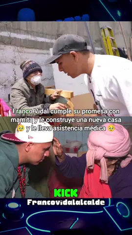 Franco Vidal cumple su promesa con mamita y le construye una nueva casa y le lleva asistencia médica 🥹  #francovidalalcalde #francovidal #atevitarte #atevitartedistrito 
