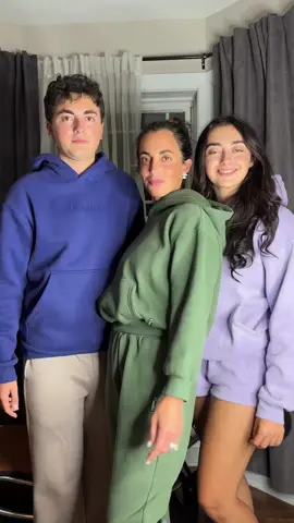 Back to school vibes 💜 Maria in pastel lavender, Stelios in signature bark + indigo, and me in forest green—COMFRT keeps us cozy, confident, and stress-free through every season #BackToSchool #COMFRT #ComfortOverEverything #PastelCollection #SignatureCollection   @comfrtkids @Comfrt 