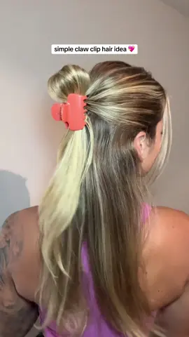 simple & cute claw clip hair style ✨ #hairinspo #hairstyle #clawclips