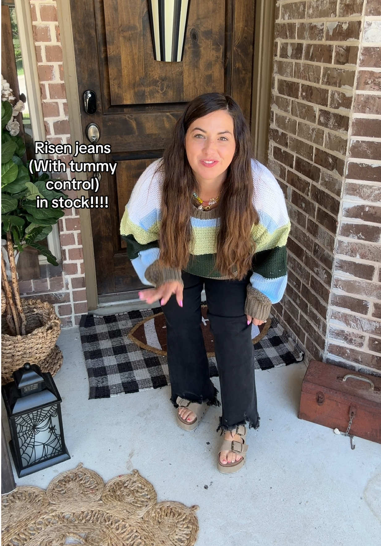 Flattering fit you’ll actually love 👖✨ These Risen jeans feature built-in tummy control for a smooth, confident look while keeping the comfort of your favorite denim. Perfect for everyday wear, dressing up or down, and a closet staple that works with every season. #TikTokMadeMeBuyIt #TikTokShopRestock #RisenJeans #TummyControlDenim #creatoricons