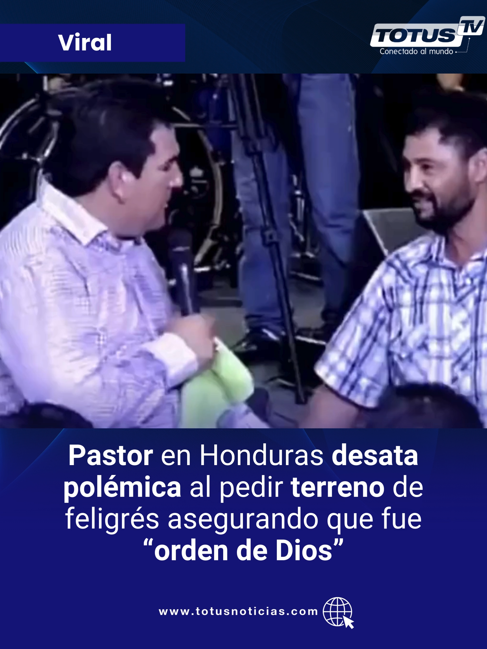 #ATENCIÓN | Un pastor evangélico en Honduras generó fuerte polémica 🚨. 👉 En plena prédica pidió a un hombre que le entregara su terreno en venta, asegurando que era una “orden de Dios”. Incluso cuestionó: “¿Quieres dinero o la bendición de Dios?” El hecho desató indignación en redes, donde muchos acusan manipulación de la fe para obtener bienes materiales. #Noticias #Honduras #Pastor #Polémica