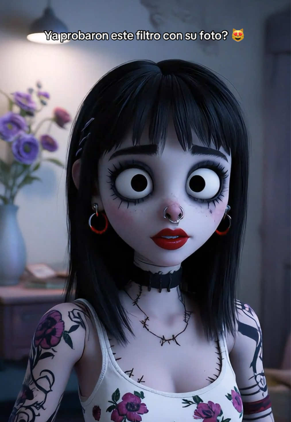 Ya vieron este filtro? Ameeee #TimBurton #filter #foto #filtro 