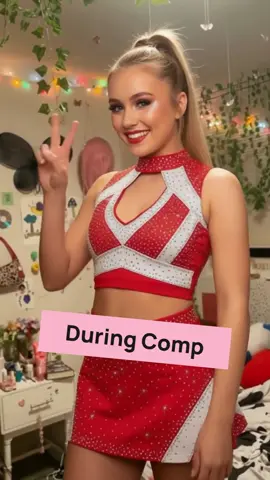 Before comp: 😅 During comp: WHO. IS. SHE. 💅✨