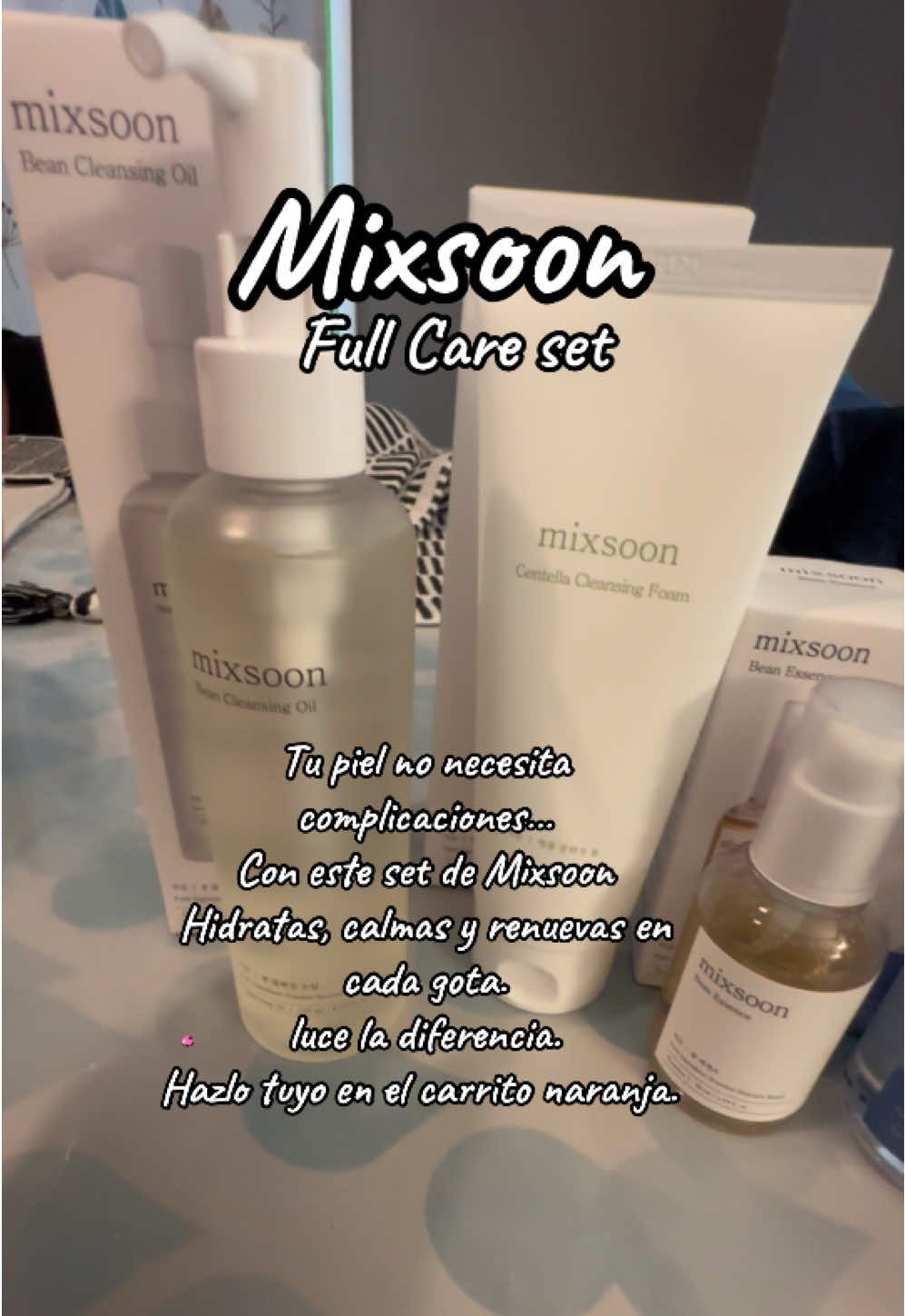 Set de cuidado completo de Mixsoon. Que hidrata, renueva y calma tu piel. #tiktokshop #mixsoon #skincarecoreano #cuidadofacial #enviogratis 