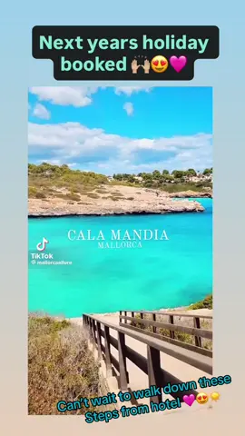 Holiday booked for next year 🙌🏼🩷 start of and one of me 40th holidays 🤪🩷 #calamandia #mallorca #holidays #fyp 🩷