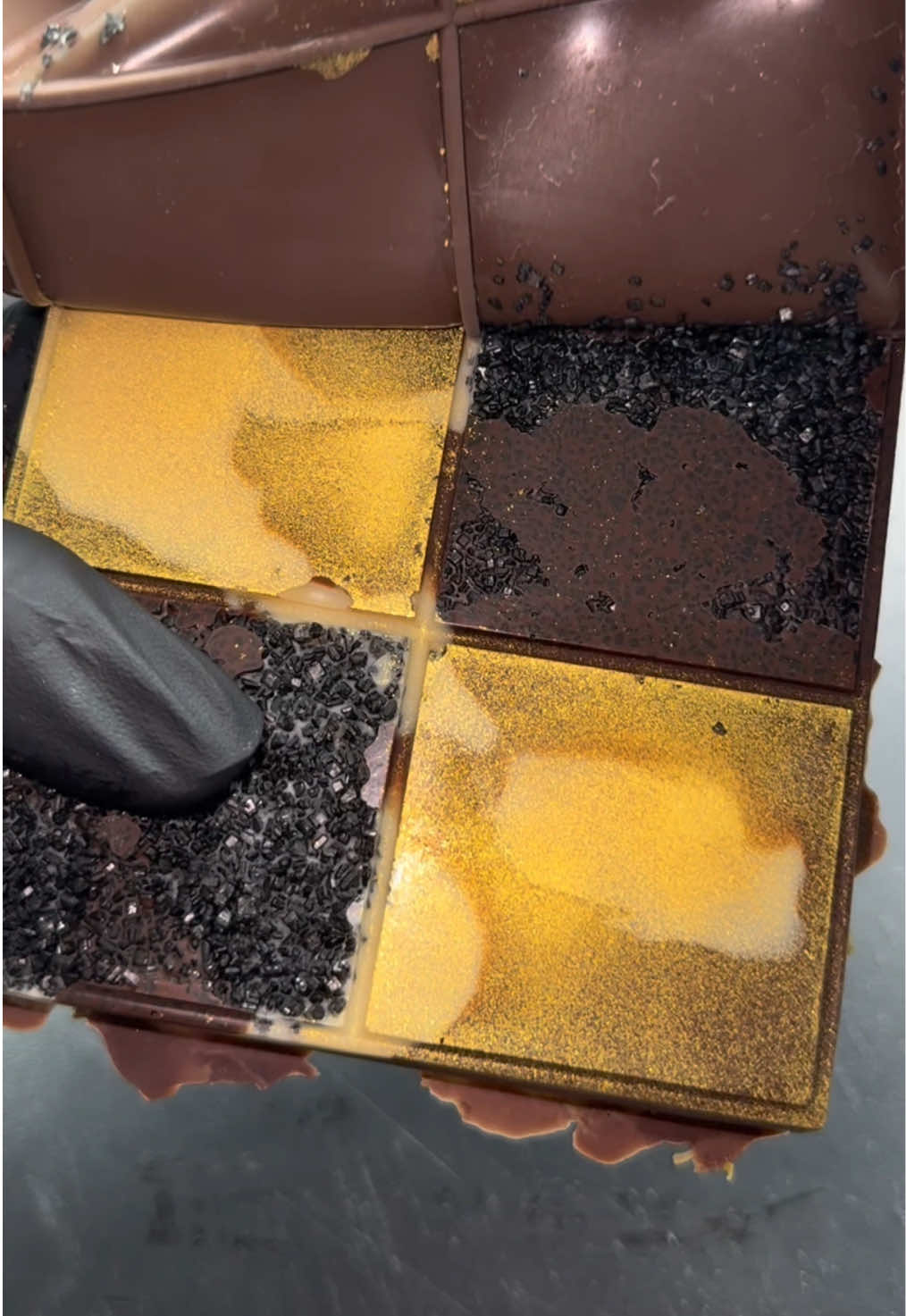 Black Diamond Dubai Chocolate 🍫💎 #dubai #chocolate #dubaichocolate #part2 