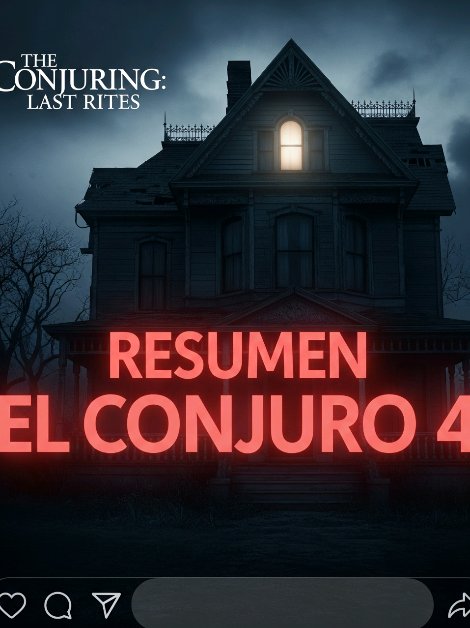 Resumen El conjuro 4 Últimos Ritos 💀🎥🍿 #elconjuro #conjuro4 #terror #ultimosritos #resumen #warren #lorrainewarren #edwarren #lastrites #miedo #paranormal #cine #pelicula #fyp 