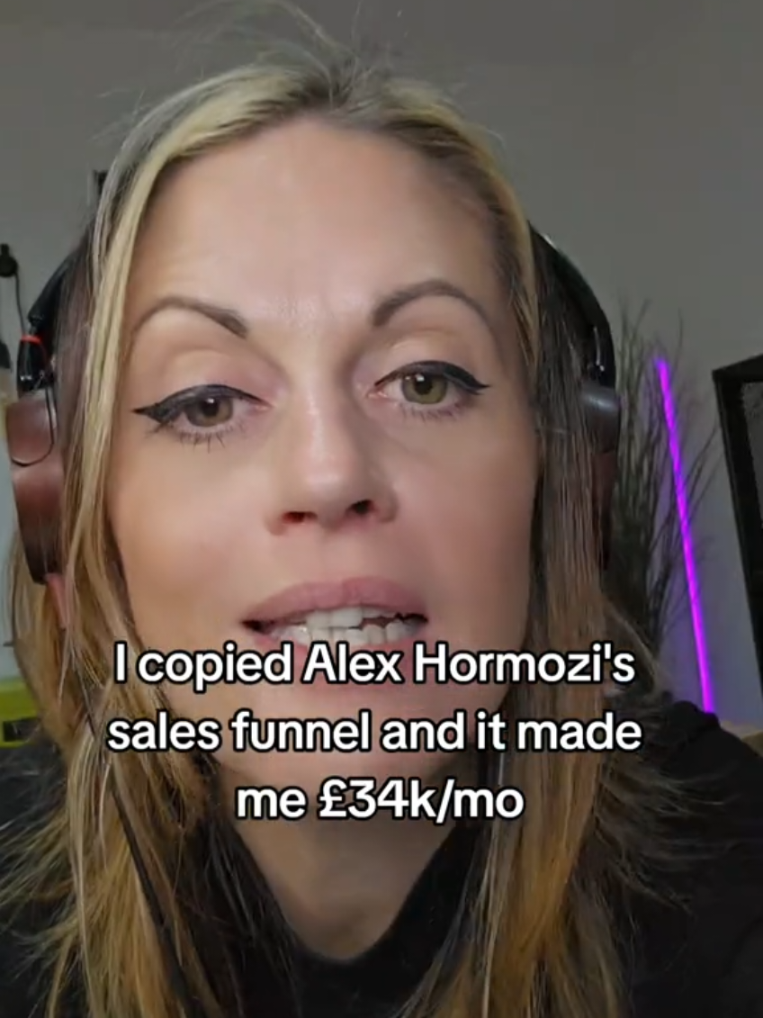 I copied Alex Hormozi's sales funnel and went from £0 to £34k/month in one year. 🚀 The make money online space is broken. Trust is dead. Everyone's selling the same promises. So I did the opposite → Gave EVERYTHING away for free first 🎁 All my knowledge → FREE 1-to-1 help → FREE Support → FREE Community → FREE Result? When I finall6 had something to sell, people were begging to buy 💰 The lesson: Give first, sell second. Build trust before you build wealth. #alexhormozi #howtomakemoneyonline #onlinebusinesstips #entrepreneur #onlinebusiness 