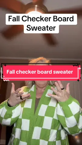 Fall Checker board sweater #womensapparel #falldealsforyou #fallfashion #womensfashion #checkerboard 