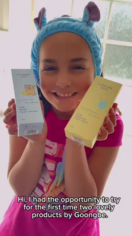 My sweet girl trying her first skincare products ❤️♥️ they are amazing!. #Goongbe #KidsSkincare #KidsCare #KidsWash #FacialCleanser                     @goongbe.us  you can purchase them on Amazon ♥️❤️