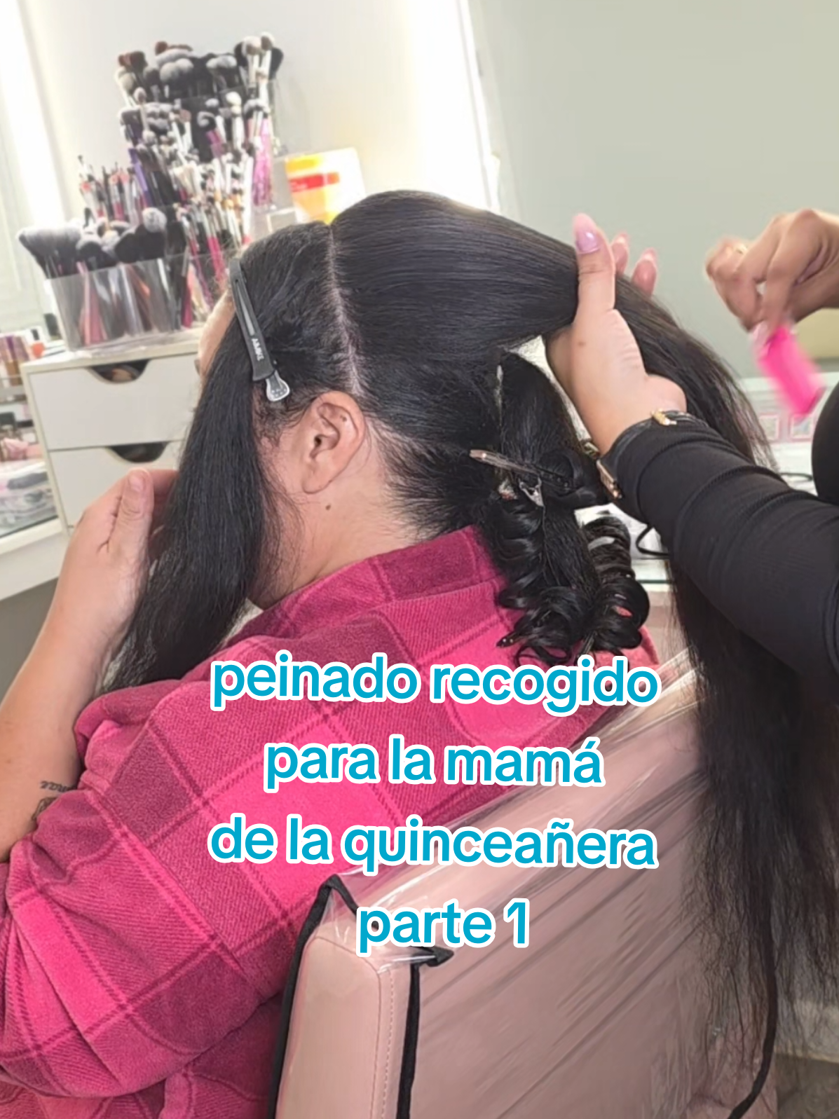 peinado recogido para la mamá de la quinceañera parte 1, #peinados #peinado #fyp #fypシ #paratii #paratiii #quinceañera #quince #quinceanera #misquinceaños #15años #hair #mama #cabello #peinadosfacilesyrapidos #quinceaños 